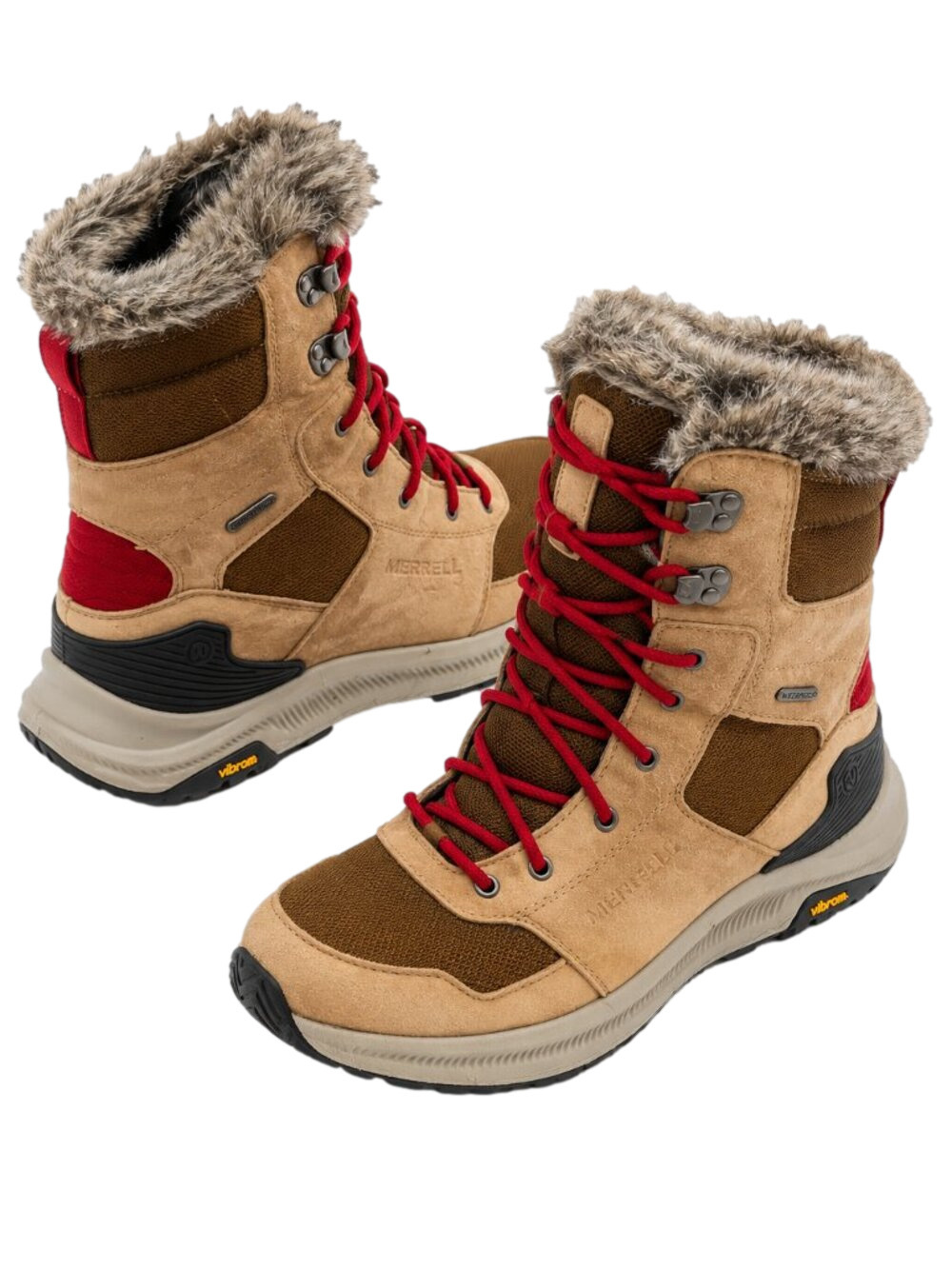 Merrell Ontario Tall Polar Waterproof Winter Boots Women's 8.5 Camel Suede